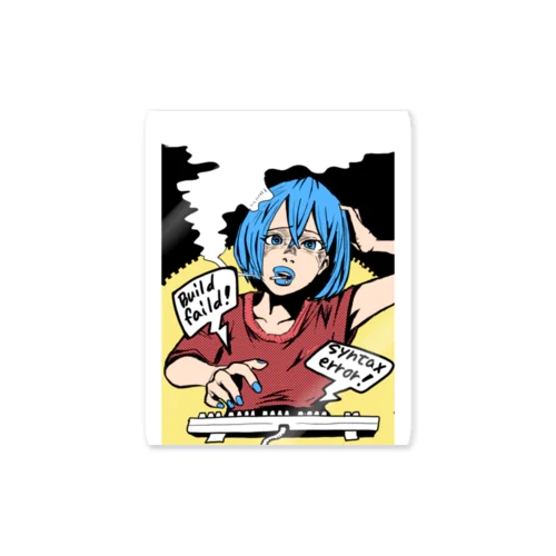 coder girl Sticker