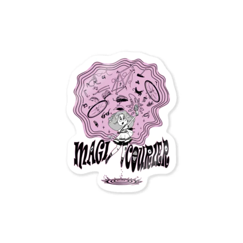 “MAGI COURIER” pink #1 Sticker