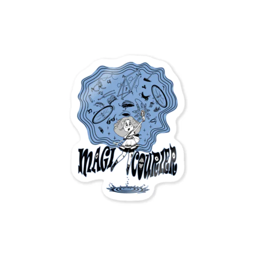 “MAGI COURIER” blue #1 Sticker