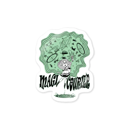 “MAGI COURIER” green #1 Sticker