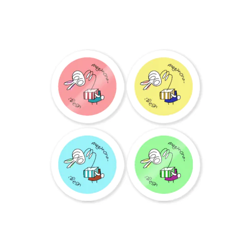 メガノノウサギのびっくり箱 Sticker