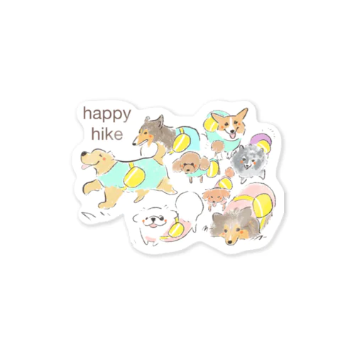 happy hike ステッカー