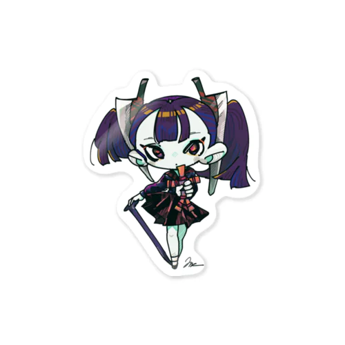 丑三つ日寺ちゃん Sticker