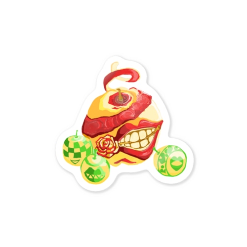 Appleモンスター/ステッカー② Sticker