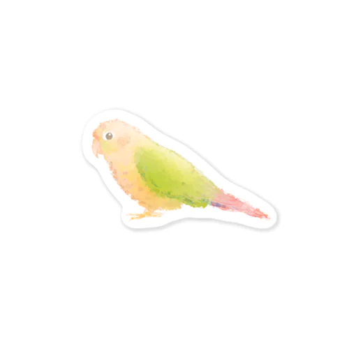 水彩ウロコインコ Sticker