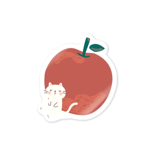 りんごと子猫ちゃん Sticker