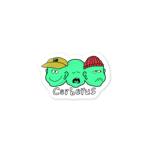 Cerberus(green) Sticker