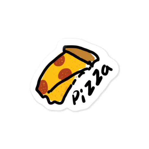 Pizza！　ペパロニ ステッカー