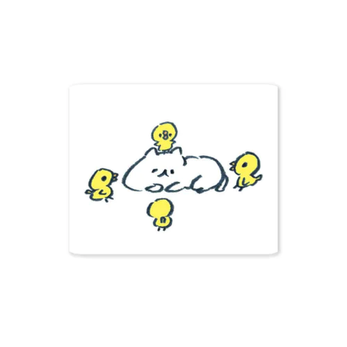 ねこを、囲う Sticker