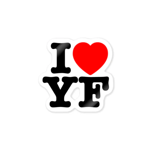 I♡YF ステッカー