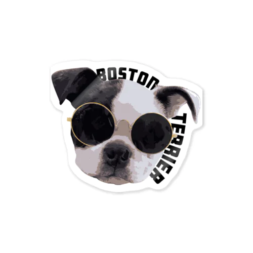 sunglasses_Boston Sticker