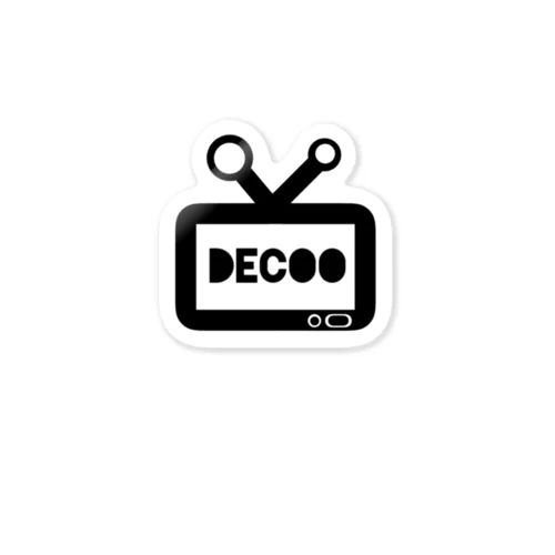[DEcoo's]TV ステッカー