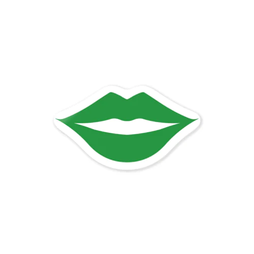 セクシーな唇(グリーン) Sticker