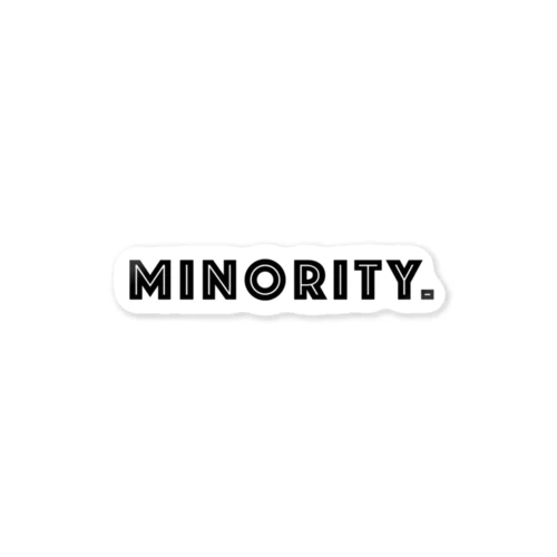 MINORITY.　- black ver. 01 - Sticker