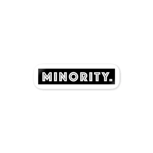 MINORITY.　- black ver. 02 - ステッカー