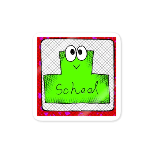 schoolステッカー 스티커