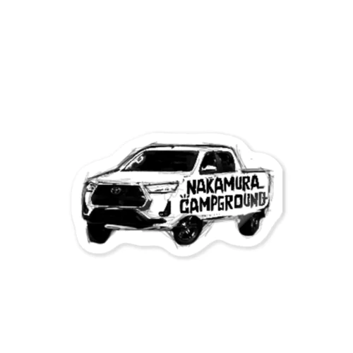 中村キャンプ場　ハイラックス Sticker