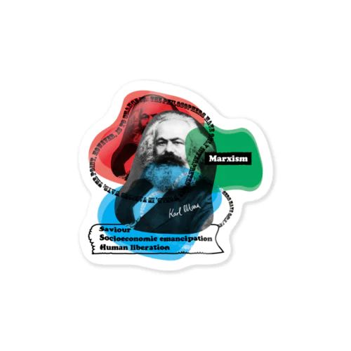 Karl Marx ステッカー