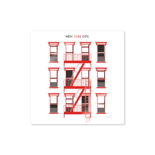 NEW YORK CITY [RED] Sticker