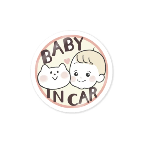 BABY IN CAR Sticker