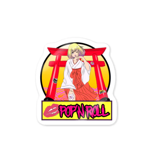pop'n 巫女girl  Sticker