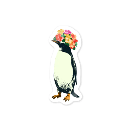 flower penguin ステッカー