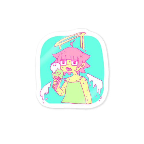 ダラダラ天使 Sticker