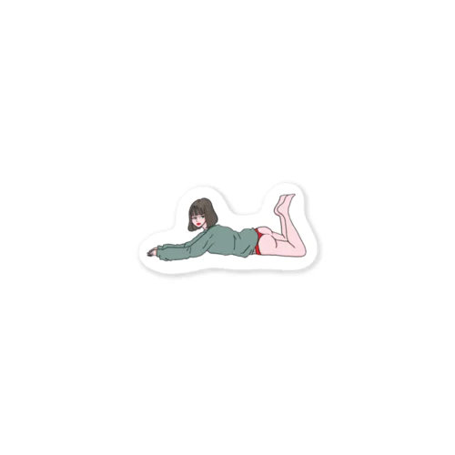 おんなのこ4 Sticker