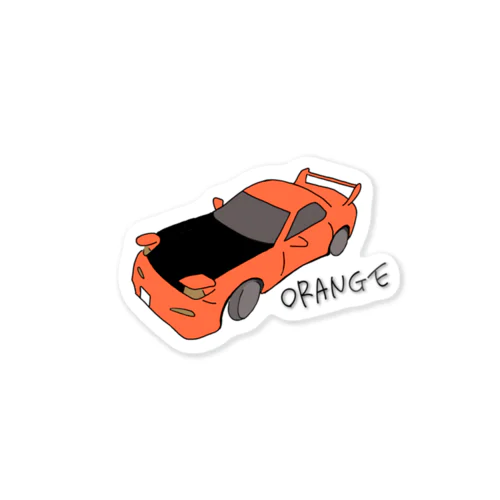 Orange ステッカー