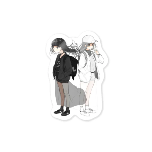 BLACK×WHITE Sticker