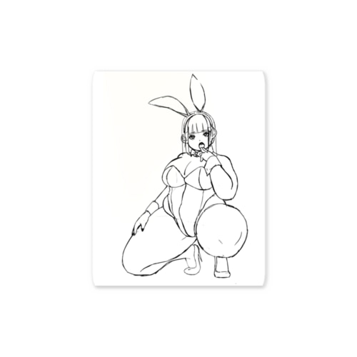 ぽっちゃりエチエチバニーちゃん Sticker