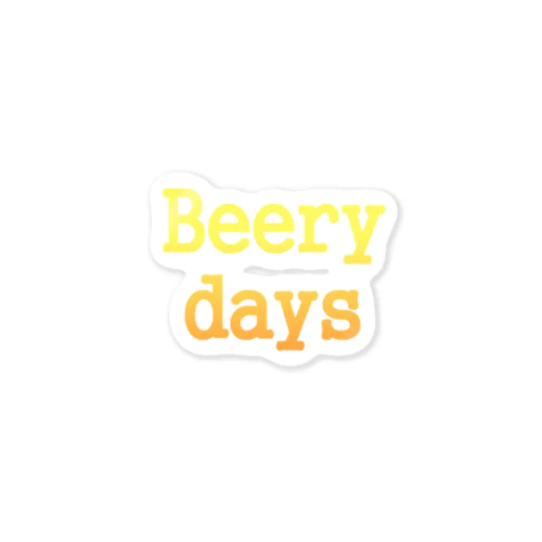 BEERY DAYS Sticker