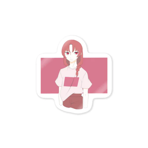 三つ編みちゃん Sticker