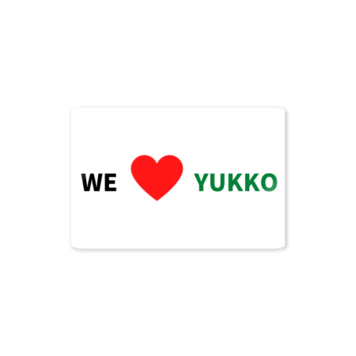 WELOVEYUKKO Sticker