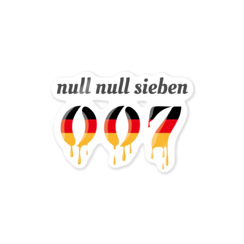 ぬるぬるズィーベン 007 null null sieben ステッカー