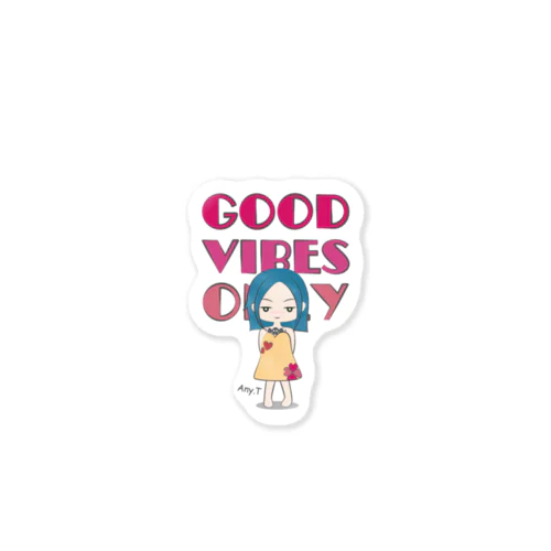 GOOD VIBES ONLY ステッカー