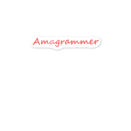 Amagrammer Sticker