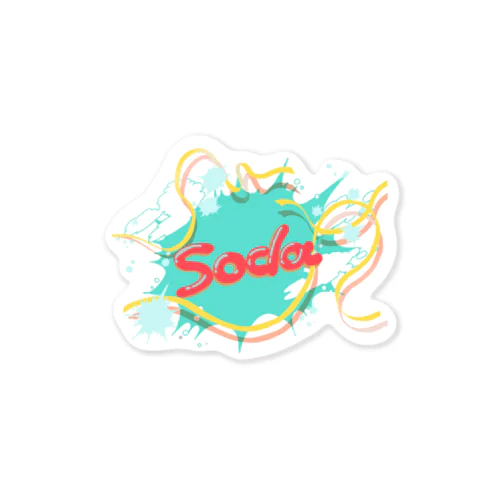 はじけるsodaグッズ Sticker