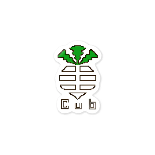 白いカブヌシ　ドット絵 Sticker