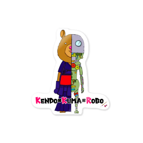 KENDO×KUMA×ROBO Sticker