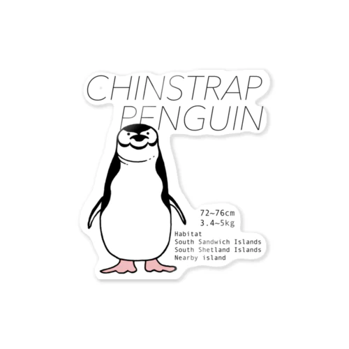 アゴヒゲペンギン Sticker