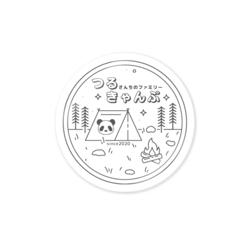 つるきゃんぷ 丸 Sticker