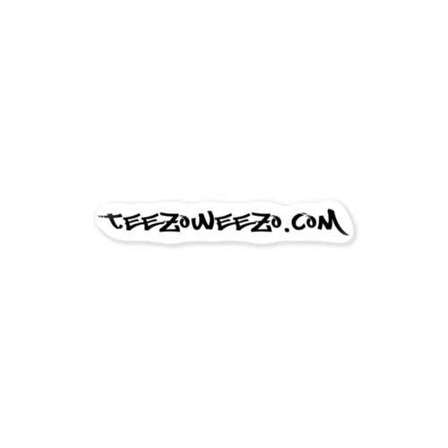 TEEZOWEEZO.COM 黒 Sticker