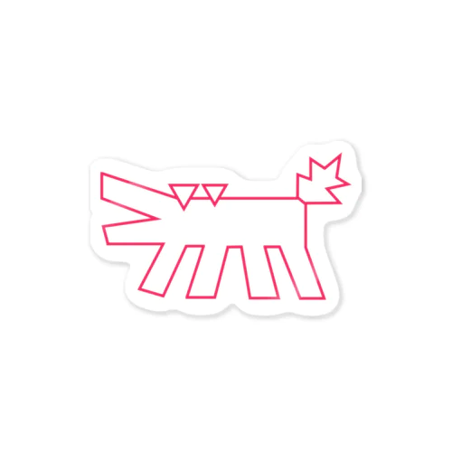 キースヘリング風 うちの犬 Sticker