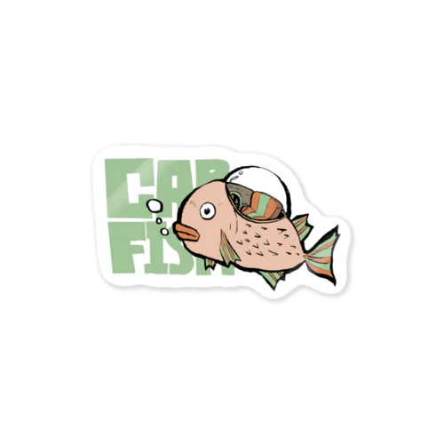 CAR FISHピンクちゃん Sticker