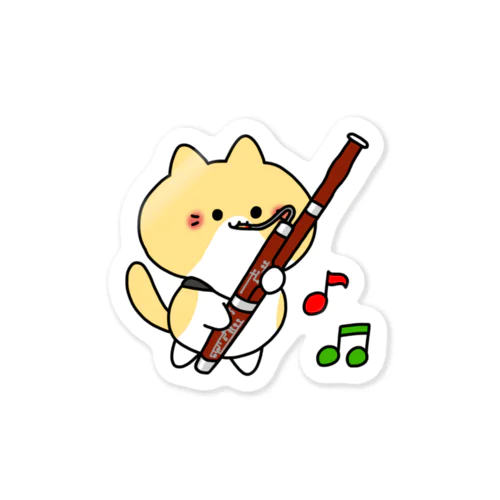 ファゴットねこ Sticker