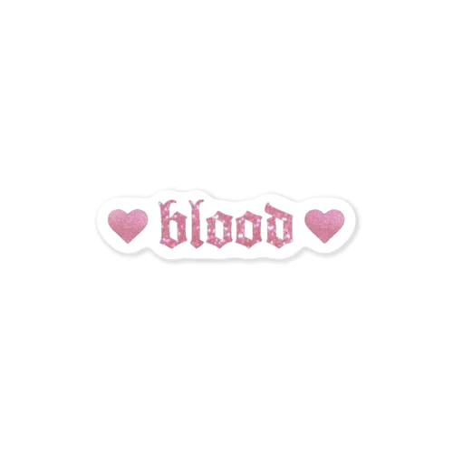 pinky blood (glitter) Sticker