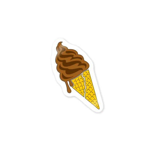 softcreamチョコレート Sticker