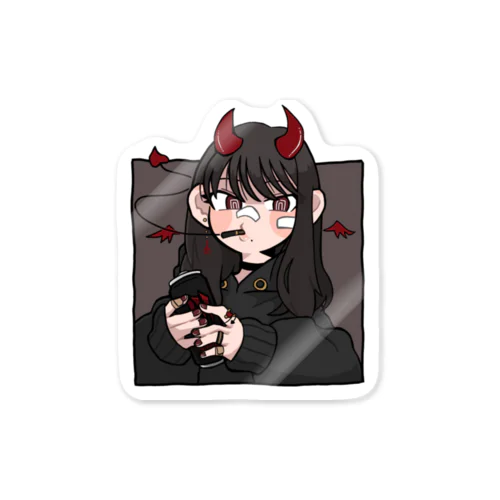 悪魔と相乗り Sticker