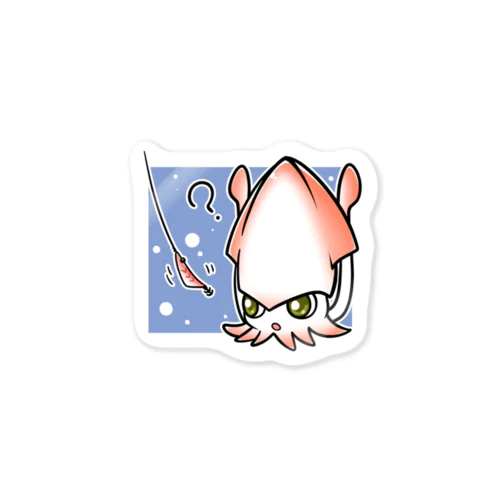 エギ見るイカ Sticker